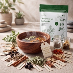 YIGANERJING 30g Large Herbal Foot Soak (10pcs) - Powerful Detox & Moisture Removal, Sleep Aid, Relieve Fatigue & Leg Swelling - Natural Mugwort Formula Spa