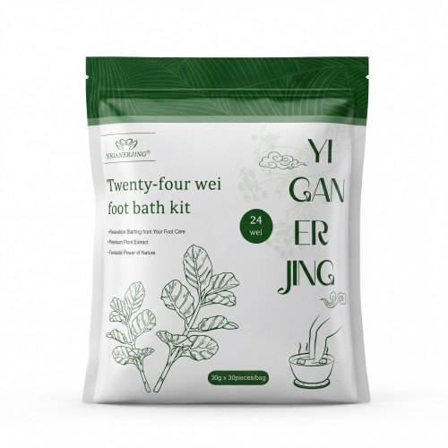 YIGANERJING 30g Large Herbal Foot Soak (10pcs) - Powerful Detox & Moisture Removal, Sleep Aid, Relieve Fatigue & Leg Swelling - Natural Mugwort Formula Spa